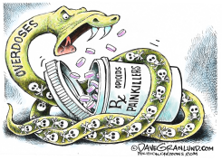 PAINKILLERS AND OVERDOSES by Dave Granlund