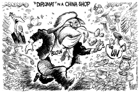 BOLTON DIPLOMAT IN A CHINA SHOP by Mike Lane