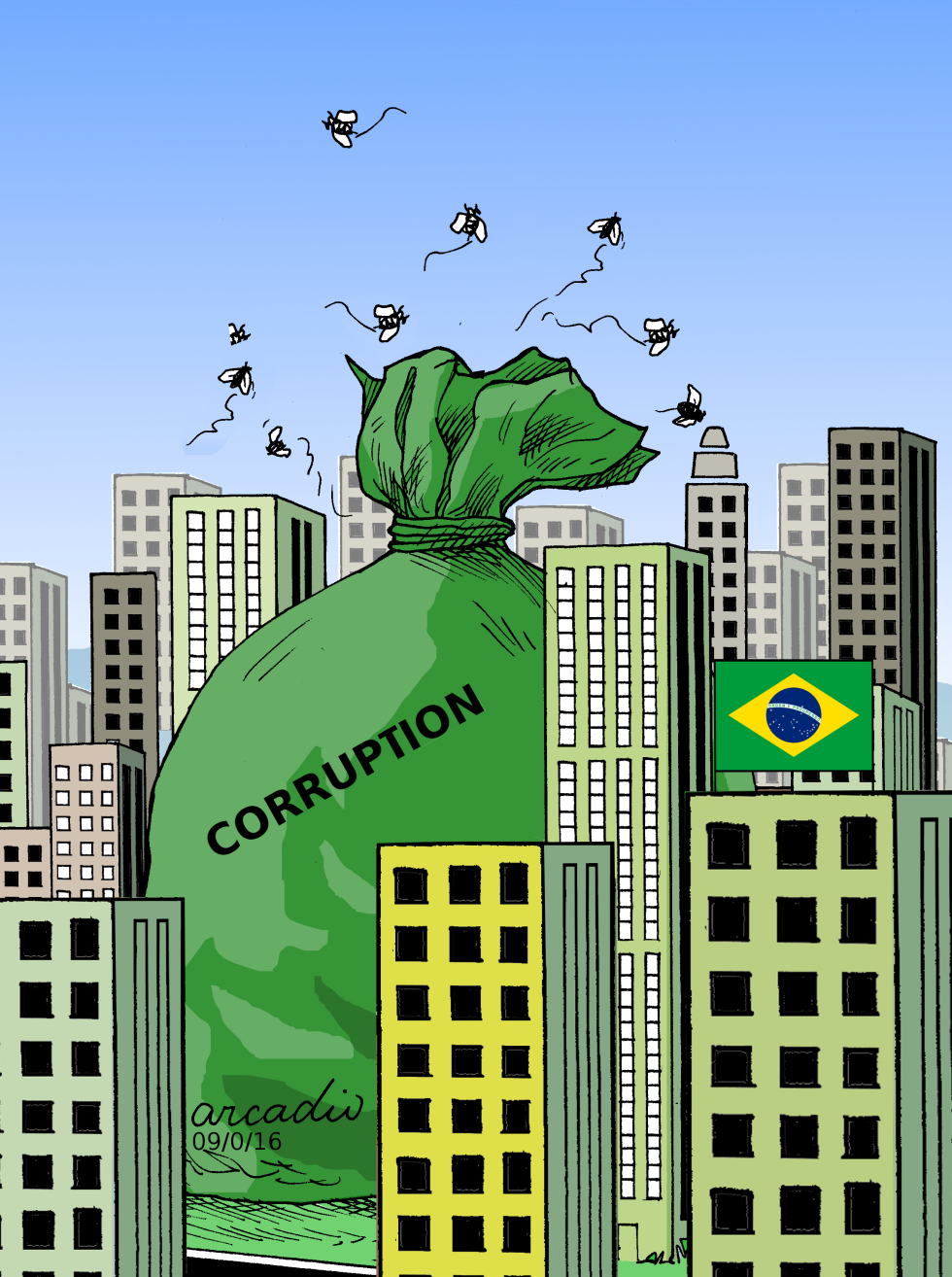  CORRUPTION EMBRACES BRASIL by Arcadio Esquivel