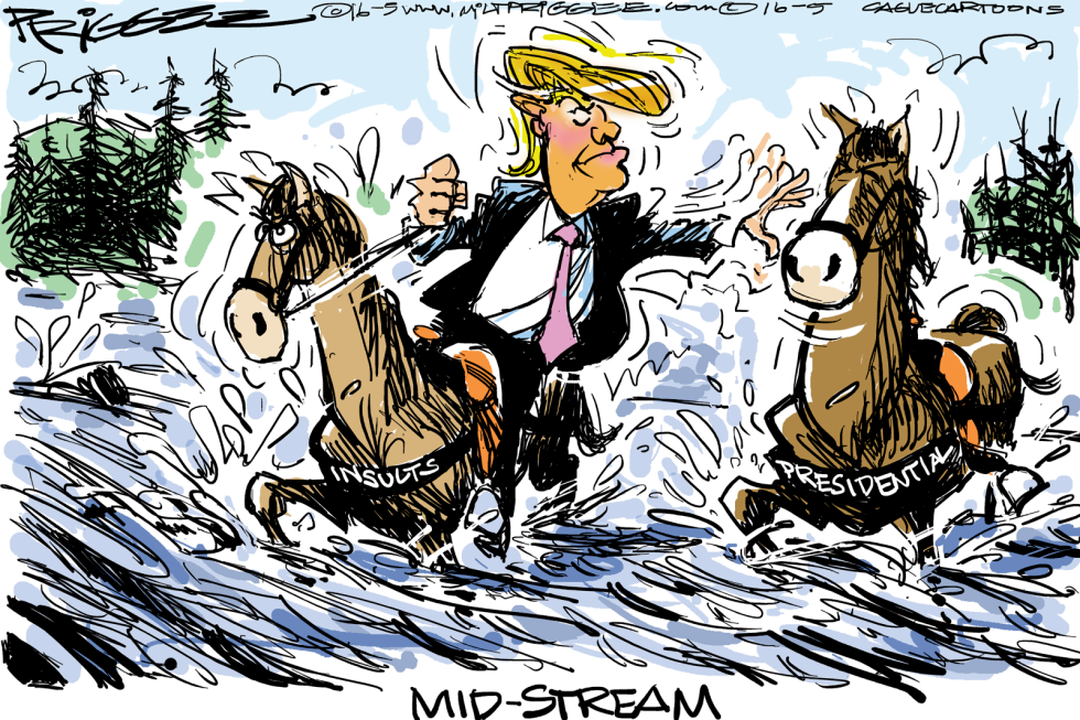  TRUMP TROTTER by Milt Priggee