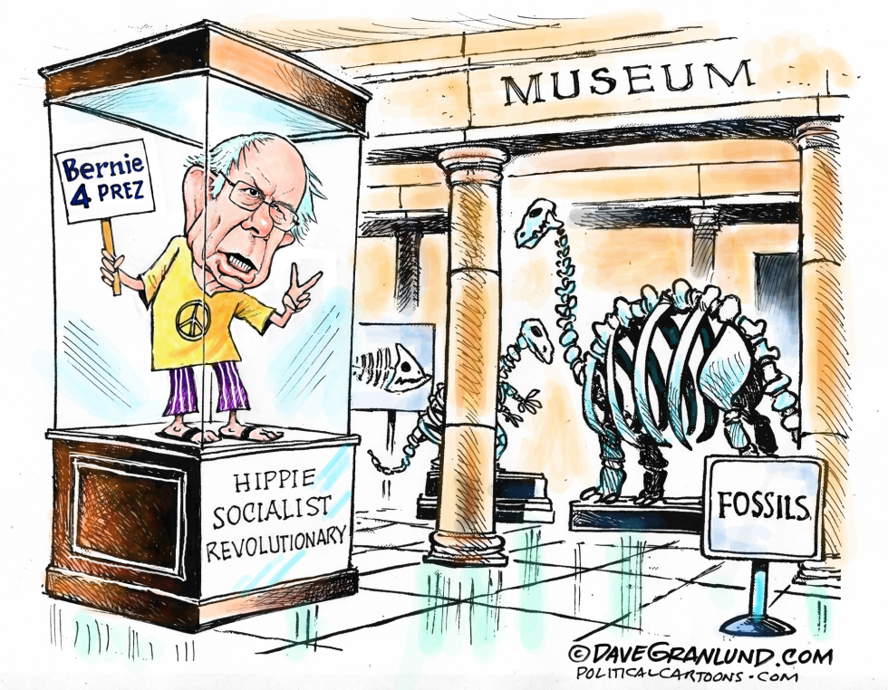  BERNIE AND FOSSILS by Dave Granlund