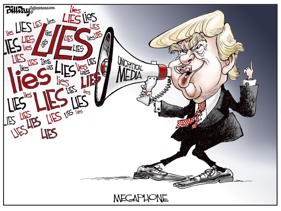  TRUMP MEGAPHONE   by Bill Day