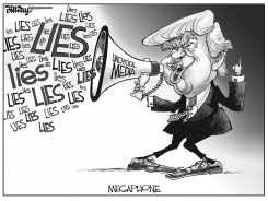 TRUMP MEGAPHONE by Bill Day