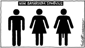 BATHROOM SYMBOLS by Bob Englehart