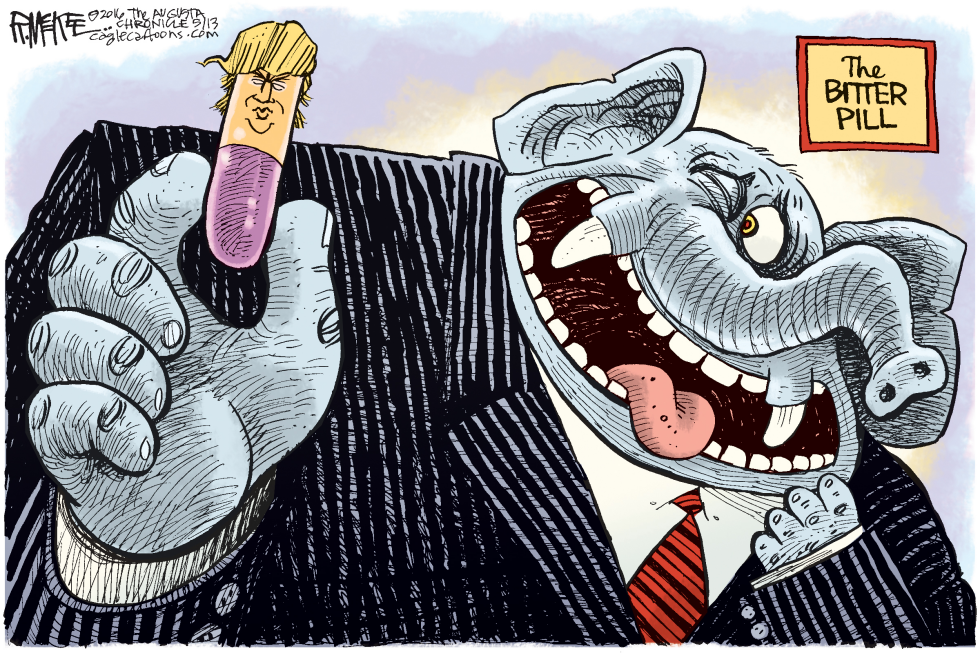  TRUMP BITTER PILL by Rick McKee