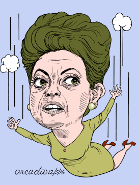 DILMA EN CAíDA by Arcadio Esquivel