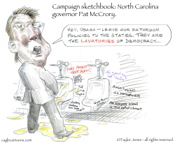 CAMPAIGN SKETCHBOOK - PAT MCCRORY  by Taylor Jones