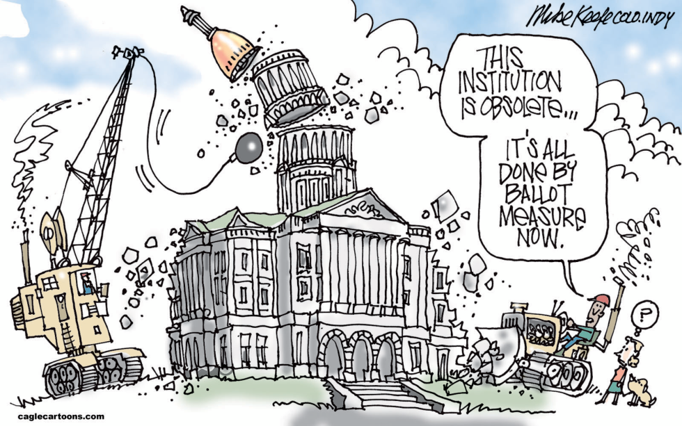  OBSOLETE STATE LEGISLATURE by Mike Keefe