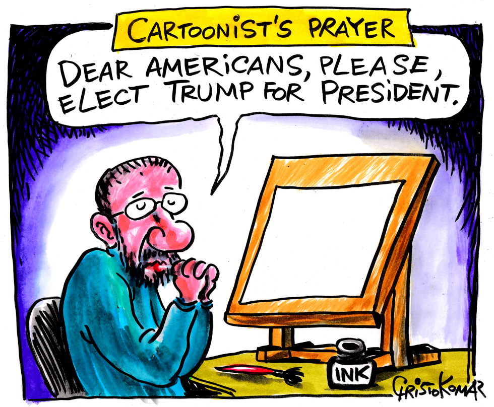  	CARTOONIST''S PRAYER by Christo Komarnitski