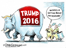 GETTING BEHIND TRUMP by Dave Granlund