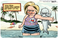 SANDERS BITES by Rick McKee