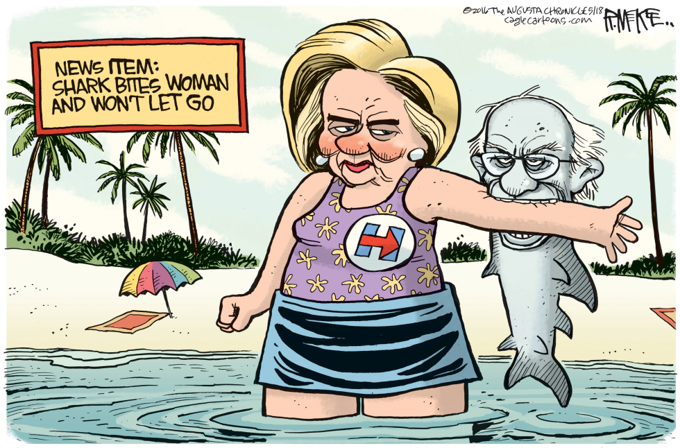  SANDERS BITES by Rick McKee