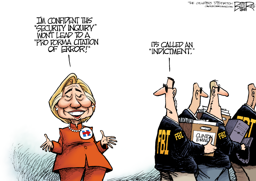  HILLARY SPIN by Nate Beeler