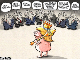 EMPEROR TRUMP'S CLOTHES by Steve Sack