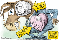 DEMOCRAT HEARTS AND MINDS by Daryl Cagle