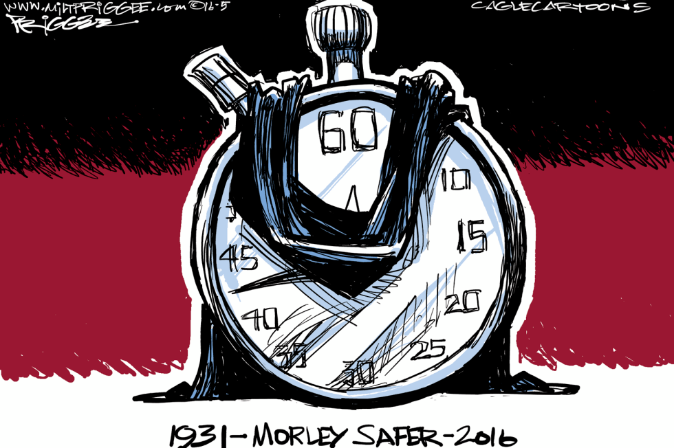  MORLEY SAFER -RIP by Milt Priggee