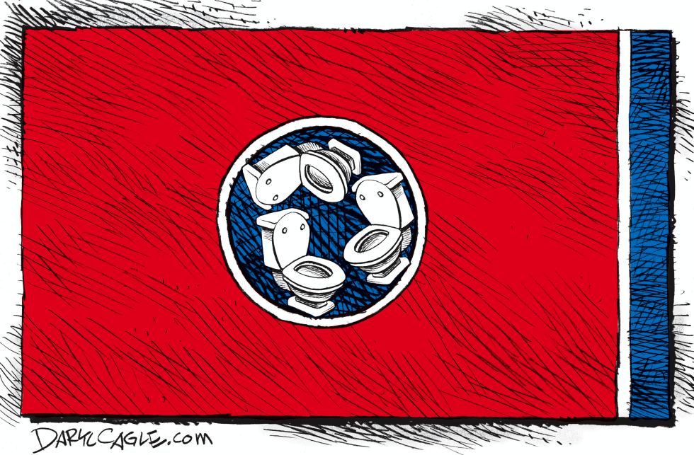  TENNESSEE BATHROOM FLAG by Daryl Cagle