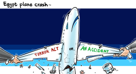 EGYPT PLANE CRASH by Emad Hajjaj