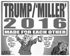 TRUMP/MILLER 2016  by John Cole