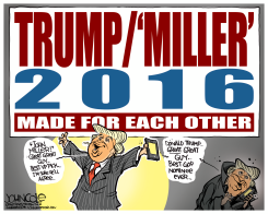 TRUMP/MILLER 2016  by John Cole