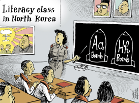 NORTH KOREAN EDUCATION by Patrick Chappatte