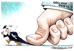 COLLEGE GRAD DEBT by Dave Granlund