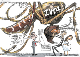 ZIKA MOSQUITO by Pat Bagley