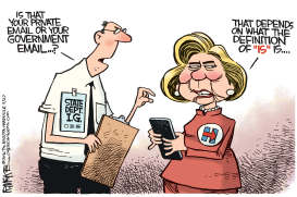 HILLARY EMAIL REPORT by Rick McKee