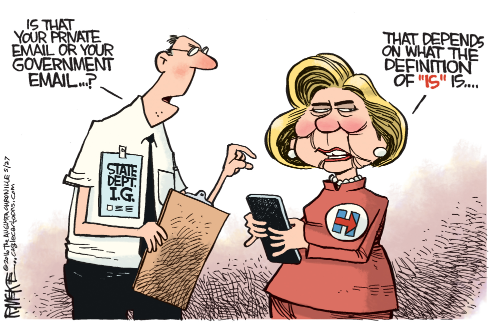  HILLARY EMAIL REPORT by Rick McKee