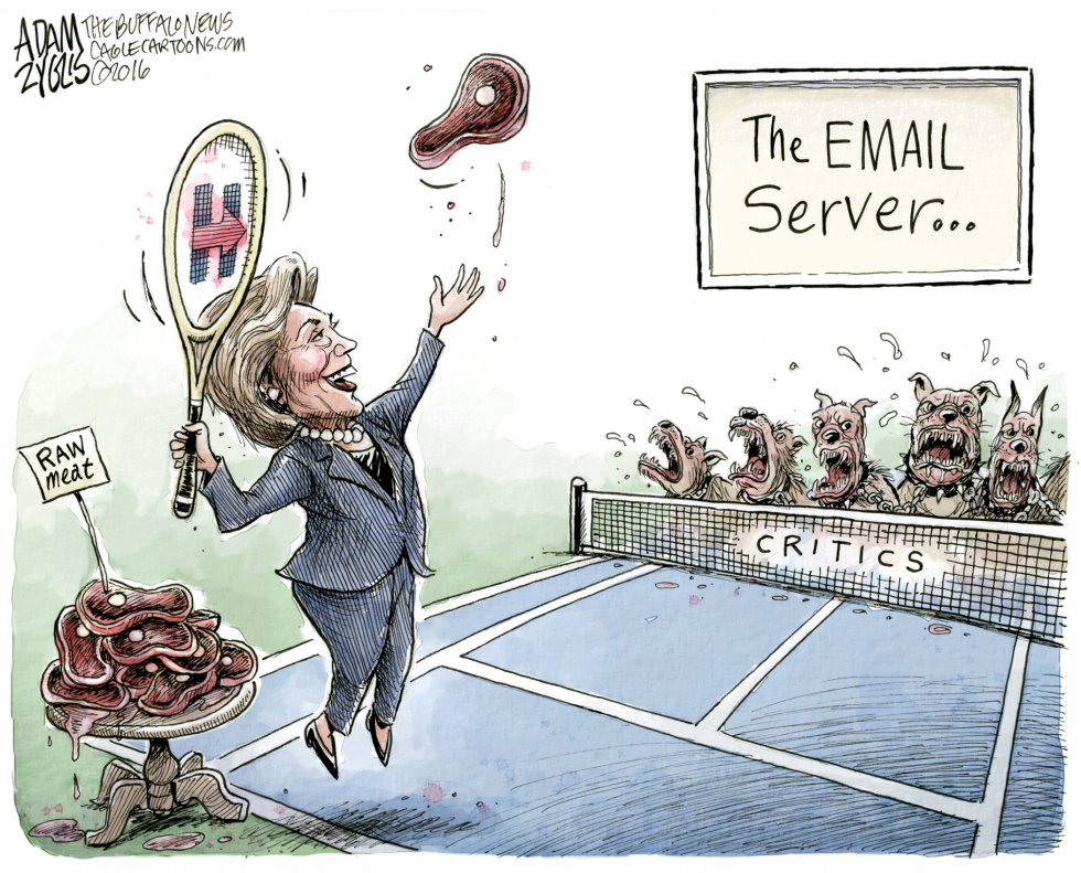  HILLARY'S EMAILS by Adam Zyglis