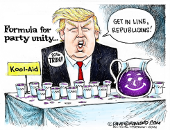 TRUMP  GOP UNITY by Dave Granlund