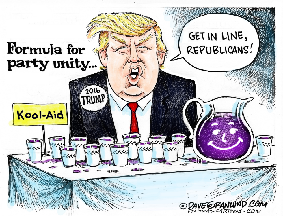  TRUMP  GOP UNITY by Dave Granlund