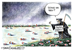 GRAD PARTY CRASHER by Dave Granlund