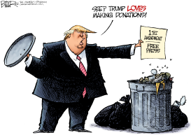 TRUMP DONATIONS by Nate Beeler