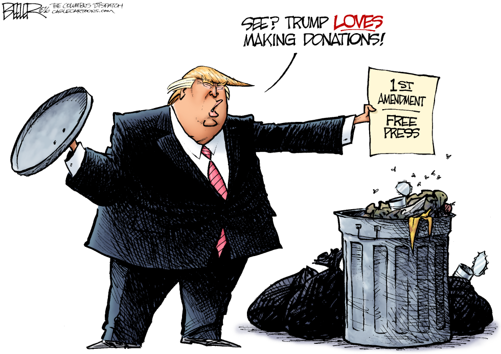  TRUMP DONATIONS by Nate Beeler