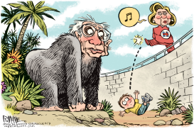 BERNIE GORILLA by Rick McKee