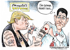 PAUL RYAN FOR TRUMP by Dave Granlund