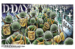 D-DAY JUNE 6 1944 by Dave Granlund