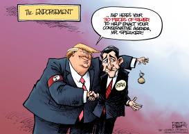 PAUL RYAN ENDORSEMENT by Nate Beeler