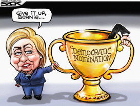 HILLARY BERNIE by Steve Sack