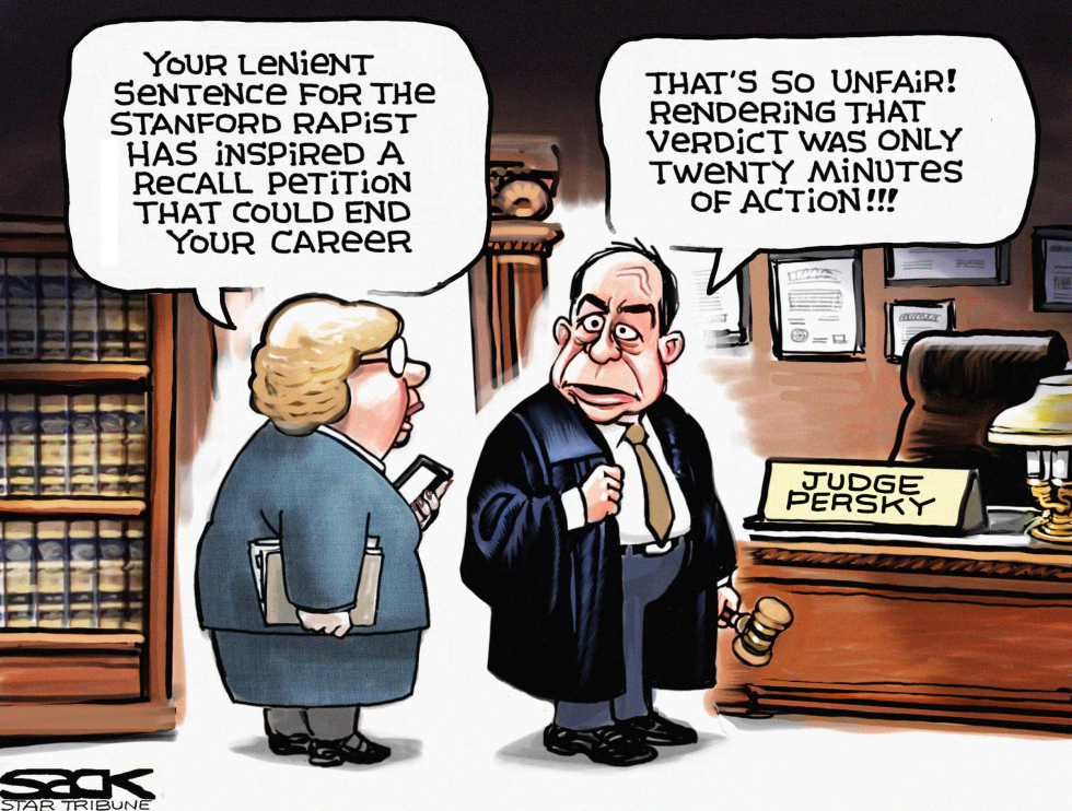  STANFORD RAPE JUDGE by Steve Sack