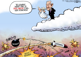 RIP GEORGE VOINOVICH by Nate Beeler