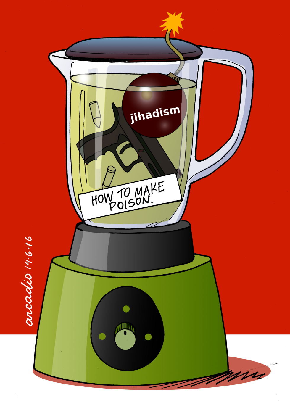  WEAPONS AND JIHADISM=POISON by Arcadio Esquivel