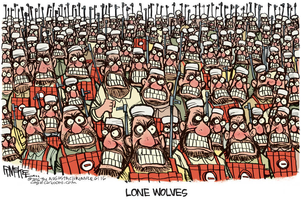  LONE WOLVES by Rick McKee