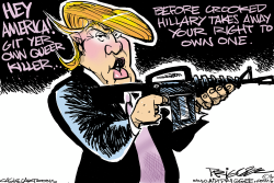 STRAIGHT SHOOTER TRUMP by Milt Priggee