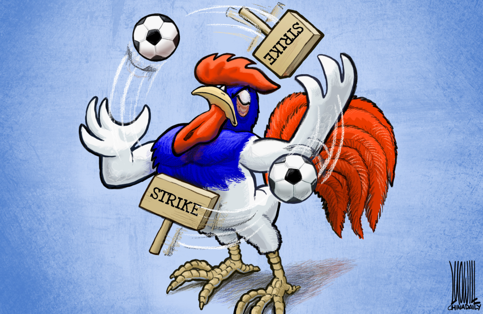  STRIKE AND FOOTBALL by Luojie