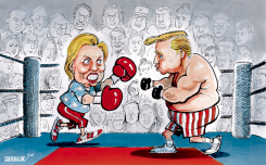 CLINTON AND TRUMP by Sabir Nazar