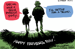 POLITICAL DAD by Milt Priggee