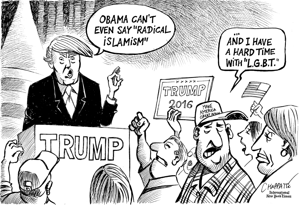  TRUMP AFTER ORLANDO by Patrick Chappatte