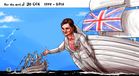 FAREWELL JO COX by Emad Hajjaj